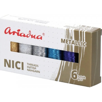 Ariadna Sada nití Metallic Sky, 30N/150 m a 40N/250 m - 6 barev