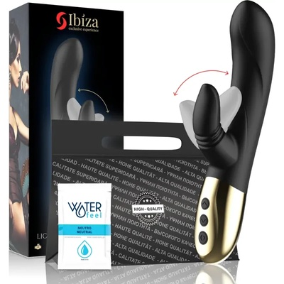 Вибратор с движещ се клитор стимулатор, 20см. - Ibiza Licking Rabbit (D-230874)