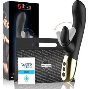  Вибратор с движещ се клитор стимулатор, 20см. - Ibiza Licking Rabbit (D-230874)