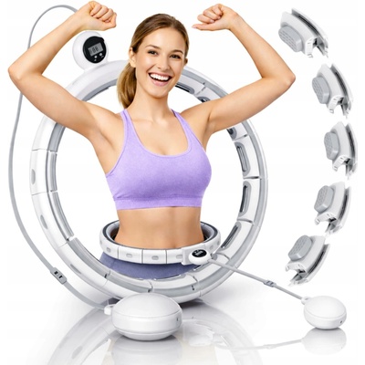 Enero Hula hoop s cvočky 36 cm bílá