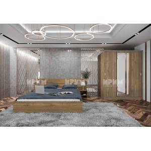ИРИМ Спален комплект Сити 7074 160/200 см орех адмирал