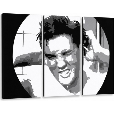 Ručne maľovaný POP Art obraz ELVIS - 90x60 cm