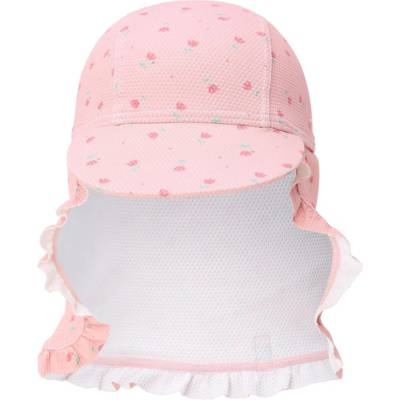 Бебешка шапка с протектор за врата Little Dutch - Sunny Flowers Blush - размер 1, 0-1 г (CL25038860)