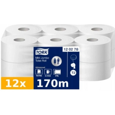 Tork jumbo mini T2 2-vrstvový 12 ks