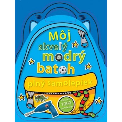 Môj skvelý modrý batoh plný samolepiek