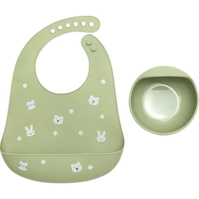 Lorelli Силиконов сет за хранене Lorelli Premium - 2 части, Fresh Green (10230710004)