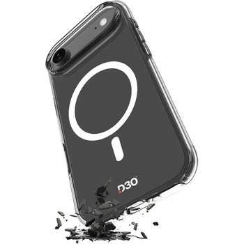 PURO Impact Clear D3O TPU+PC MagSafe съвместим калъф за iPhone 17 Air - прозрачен (PUIPC1766IMPCLD3OTR)