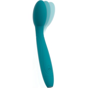 Sweet Smile Vibrator with a Nodding Head Teal