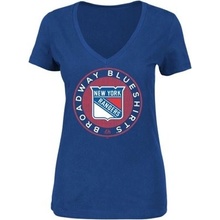 Majestic Tričko New York Rangers The Draft V Neck Dámske