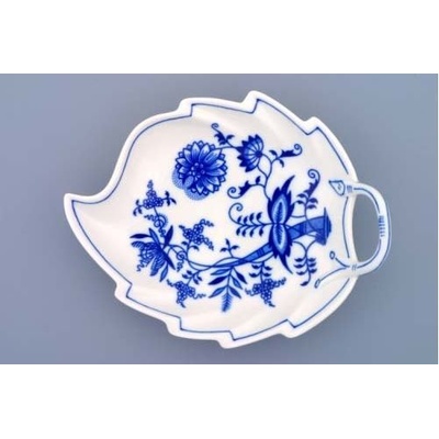 Český porcelán Dubí Mísa list cibulák 19 cm