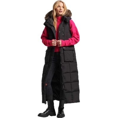 Superdry Елек Superdry Vintage LL Everest Fur Gilet Vest - Black