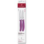 Victorinox - Комплект от 2 ножа за зеленчуци SWISS CLASSIC, 10 см, в лилаво (GG756)