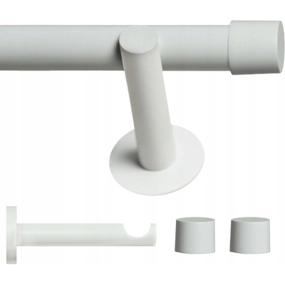 VOPPI GARNÝŽ JEDNOŘADÁ LOFT 19MM 160 CM ČERNÁ