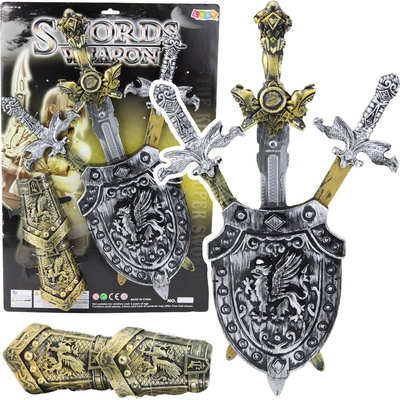 Tomido Dětská sada Rytířská 3 Meče Štít