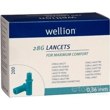 Wellion LANCETS 28G Lanceta sterilná 200 ks