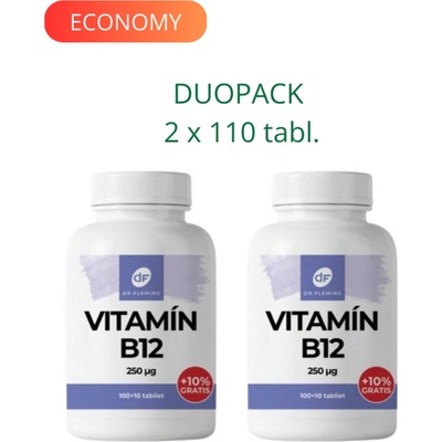 Dr. Fleming Vitamin B12 250 µg +10% gratis 2x 110 ks