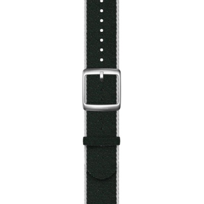 Withings Каишка Withings - Polyethylene, Silver buckle, 20mm, зелена/бяла (3700546706615)