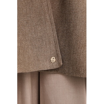 BOSS Пончо с вълна boss в кафяво от лека материя 50551146 (50551146)