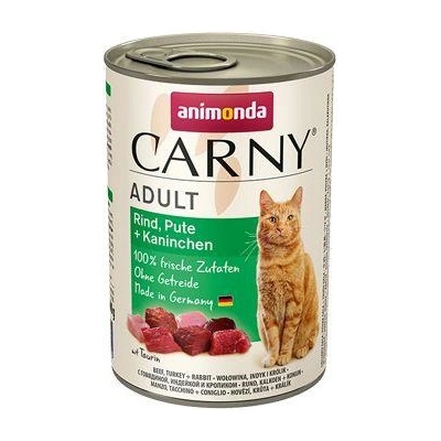ANIMONDA konzerva CARNY Adult - hovädzie, morka, králik 400g