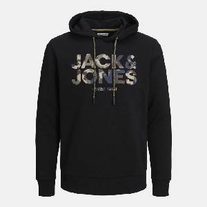 JACK & JONES Суичър Jack and Jones James Hoodie - Black