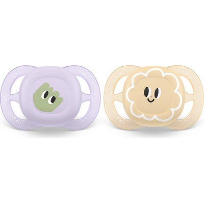 Philips Ортодонтични залъгалки за новородени Philips Avent Ultra Start 0-2 м, 2 броя дизайн очички