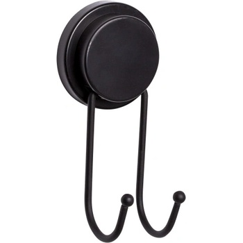 Metalife Закачалка за кърпа Metalife MGS-701, 2 куки, 7х7х15 см, Черен (MGS-701)