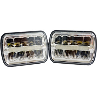 Súprava štvorcových svetlometov LED, Jeep Cherokee XJ, Wrangler YJ, serie 1000