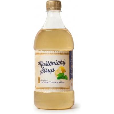 Moštěnický sirup Citronový sirup s mátou 0,7 l