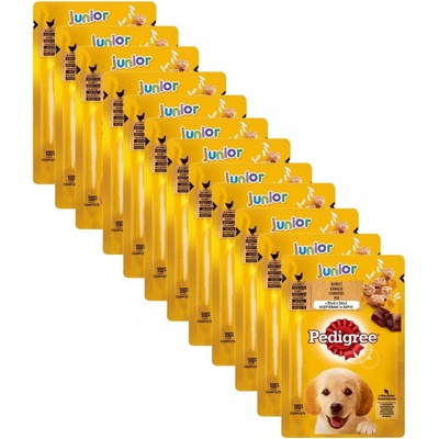 Pedigree Junior s kuracím a ryžou v želé 12 x 100 g