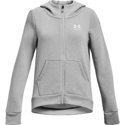 Under Armour Суитшърт с качулка Under Armour Rival Fleece LU FZ Hoodie-GRY 1373130-012 Размер YLG