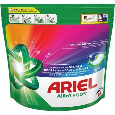 Ariel Color All in1 Pods 3v1 Kapsule na pranie 65 PD