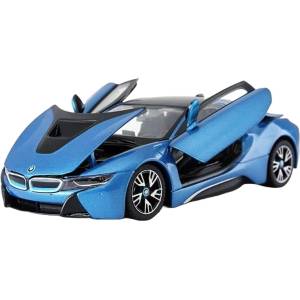 Rastar Метална кола Rastar - BMW i8, с отварящи се врати, 1: 24, синя (56500)