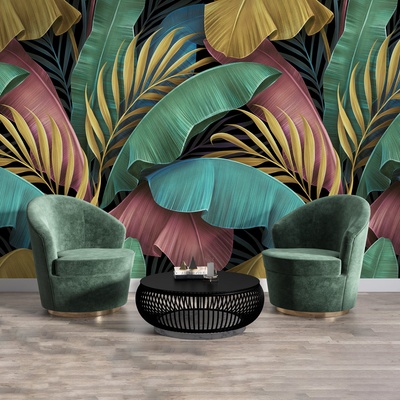 Decono Фототапет Цветни Тропически Листа