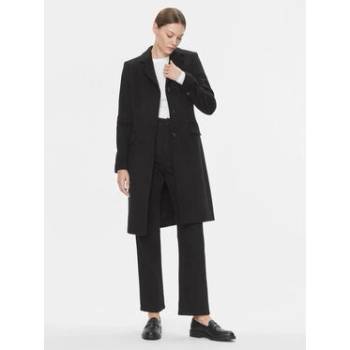 Calvin Klein vlnený kabát Essential K20K206877 Regular Fit čierný