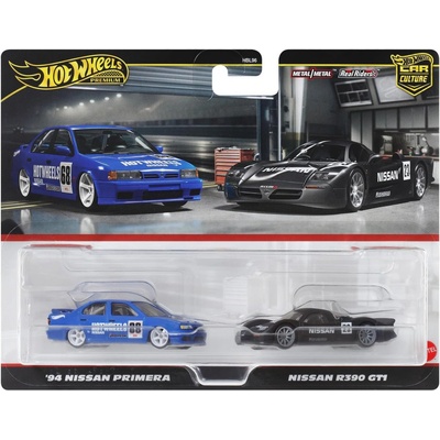 Mattel Hot Wheels Premium Car Culture 2-Pack '94 Nissan Primera + Nissan R390 GT1