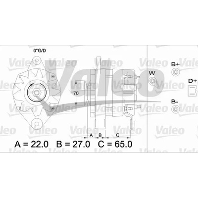 VALEO Alternátor VA 433462