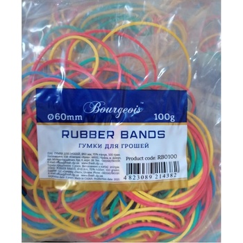 Ластици цветни Bourgeois 100 g, 60 mm (1911017-RB0100)