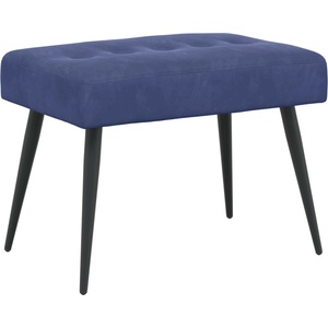 vidaXL Пейка с копчета Полицейско синьо 60 x 40 x 45 см Кадифе (42038513)