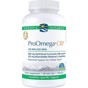 Image 1 of Nordic Naturals ProOmega CRP | With Curcmin and Glutathione [90 Гел капсули]