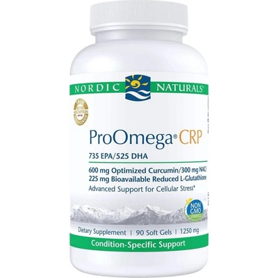 Nordic Naturals ProOmega CRP | With Curcmin and Glutathione [90 Гел капсули]