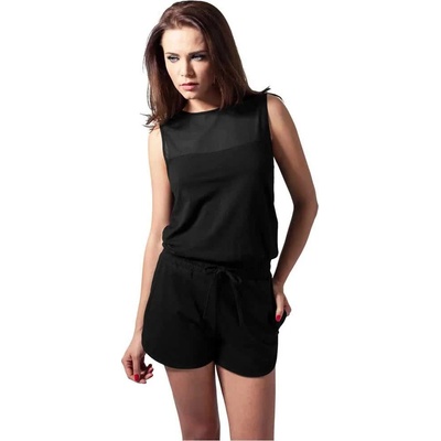 Urban classics Tech Mesh Hot romper - Black (Black)