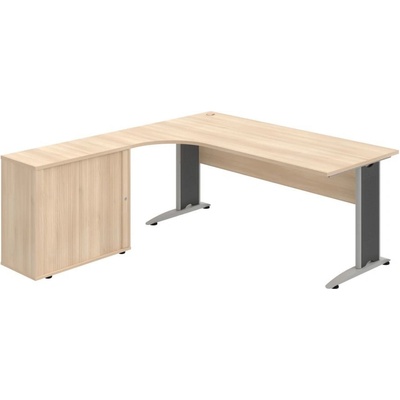OFFICE PRO s.r.o. HOBIS kancelársky stôl pracovný, zostava pravá - CE 1800 HR P, agát