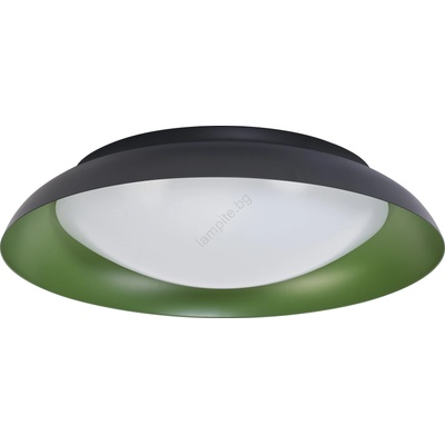 OSRAM - LED димируем таванен плафон ORBIS PLATE LED/35W/230V пр. 43см зелен/черен (P227658)