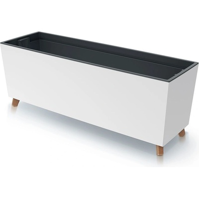 Prosperplast Kvetináč s vložkou CORBI IV 77 cm biely
