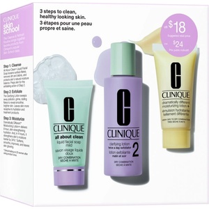 Clinique 3 Steps Skin Care Kit Skin Type 2 подаръчен комплект за перфектно почистена кожа