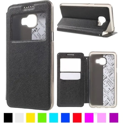Samsung Galaxy C5 Window Кожен Калъф и Протектор