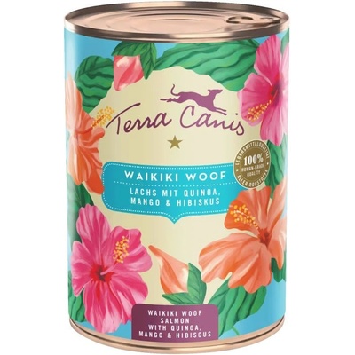 Terra Canis Waikiki Woof - Лосос с киноа, манго и хибискус 400 г