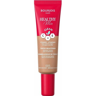 Bourjois Paris Healthy Mix Tinted Beautifier rozjasňující a tónující krém 005 Medium Deep 30 ml