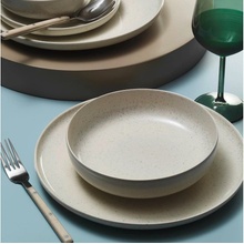 Asir Jídelní sada béžová porcelán 719KTP9784 8 ks