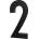 Design Letters Цифра 2 Architect Numbers 50 мм (302020102)